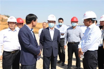 铜仁市委副书记、市长皮贵怀赴球盟会镍锍精炼硫酸镍项目调研